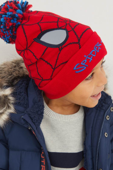 Enfants - Spider-Man - bonnet - rouge