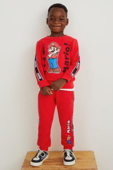 Enfants garçons - Super Mario - pantalon de jogging - rouge