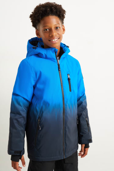 Enfants - Veste de ski à capuche - bleu