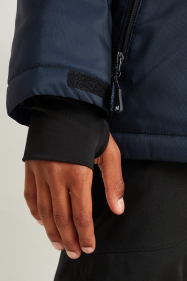 Kinderen: jongens - Ski-jas met capuchon - blauw
