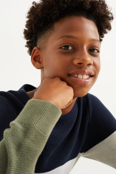 Enfants garçons - Pullover - bleu foncé