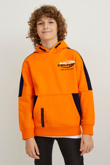 Enfants garçons - NERF - sweat à capuche - orange