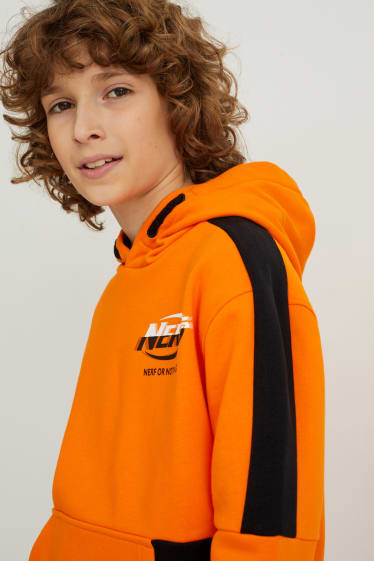 Enfants garçons - NERF - sweat à capuche - orange