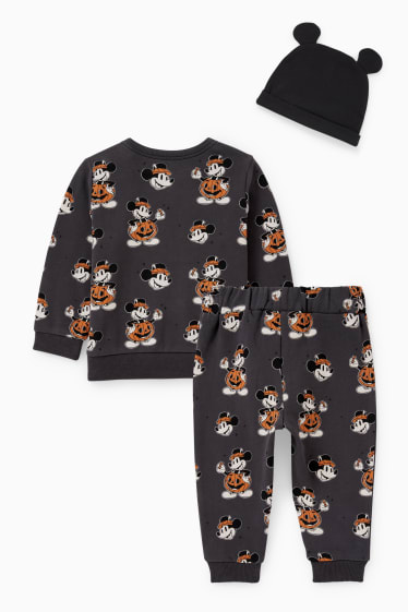 Miminka - Mickey Mouse - halloweenský outfit pro miminka - 3dílný - černá