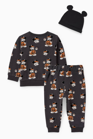 Bebés - Mickey Mouse - conjunto de Halloween para bebé - 3 piezas - negro