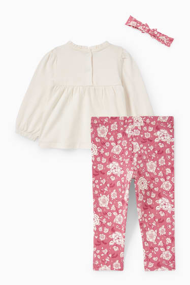 Bébés filles - Ensemble bébé - 3 pièces - rose