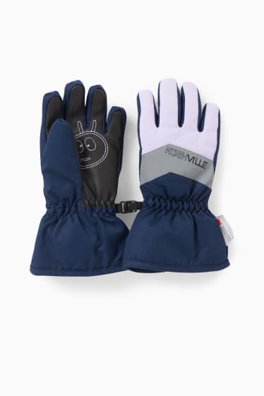 Enfants filles - Gants de ski - violet clair