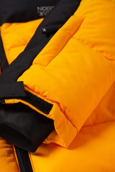 Enfants garçons - Veste de ski à capuche - déperlante - noir