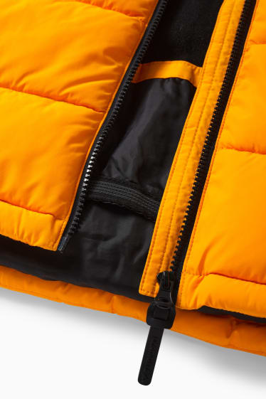 Enfants garçons - Veste de ski à capuche - déperlante - noir