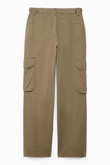 Damen - Cargohose - khaki