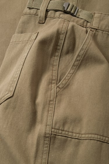 Damen - Cargohose - khaki