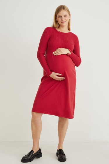 Dámské - Těhotenské šaty - červená