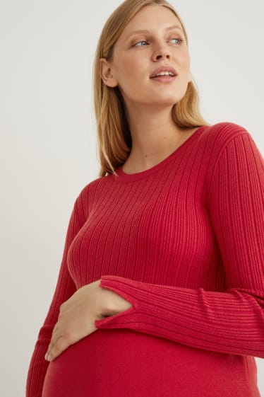 Dames - Zwangerschapsjurk - rood