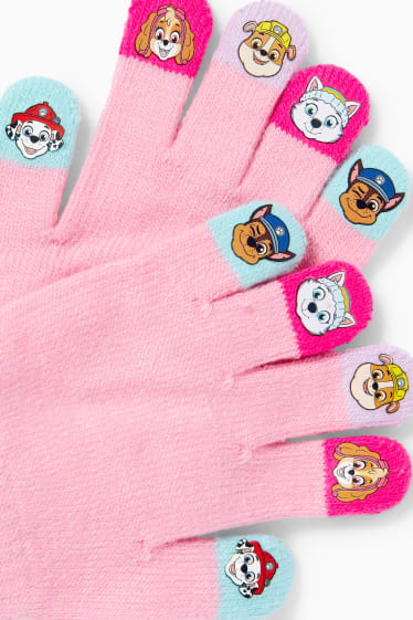 Enfants filles - Pat’Patrouille - gants - rose
