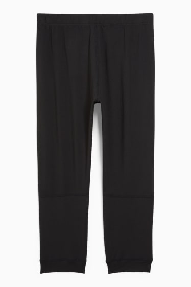 Men - 3/4-length thermal long pants - black