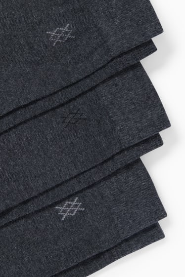 Men - Multipack of 3 - socks - comfort cuff - dark gray