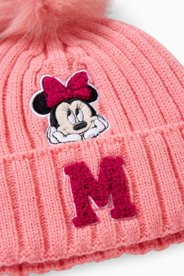 Enfants filles - Minnie Mouse - bonnet de maille - rose