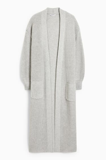 Donna - CLOCKHOUSE - cardigan lungo - grigio chiaro