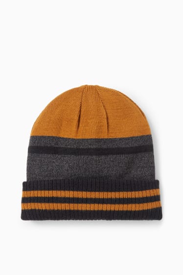 Niños - Gorro de esquí - gris / amarillo