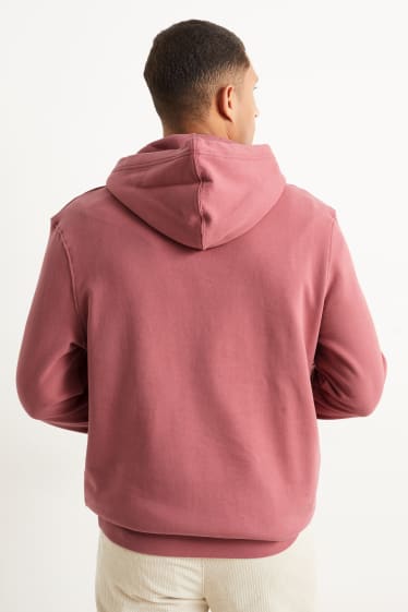 Heren - Hoodie - donkerrood