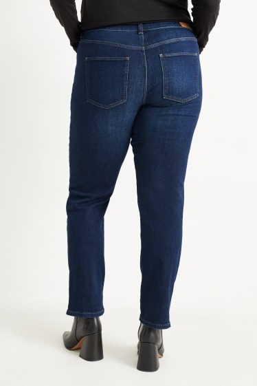 Damen - Straight Jeans - Mid Waist - LYCRA® - jeansblau