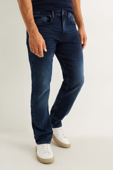 Men - Straight jeans - Flex jog denim - LYCRA® - denim-dark blue