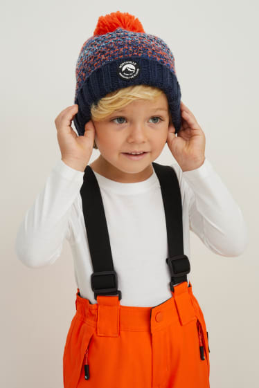 Kinder Jungen - Ski-Mütze - dunkelorange