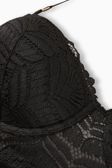 Donna - Reggiseno con ferretti - DEMI - imbottito - nero