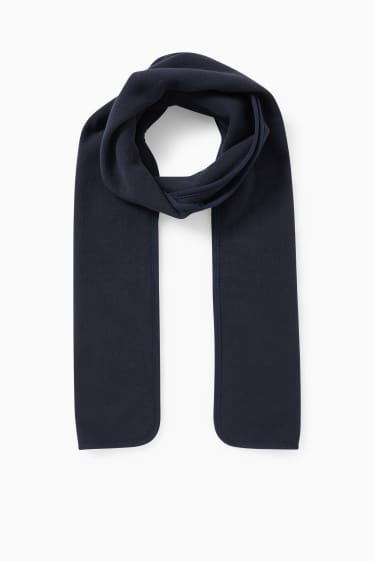 Men - Fleece scarf - dark blue