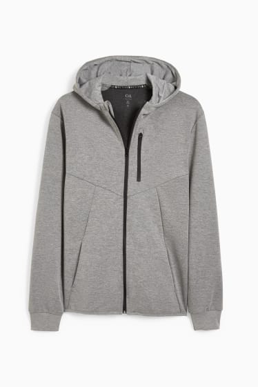 Men - Zip-through hoodie - light gray-melange