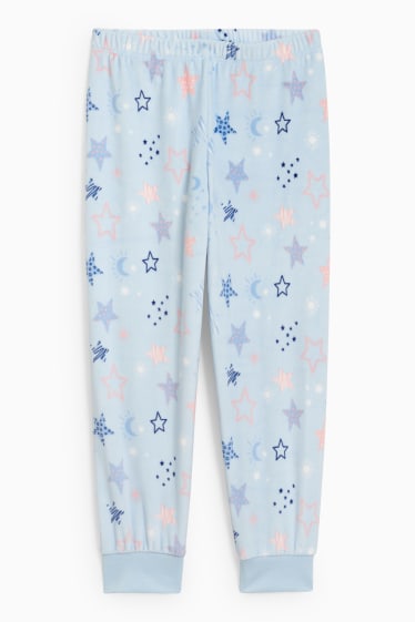 Enfants - Pyjama d’hiver - 2 pièces - à motif - bleu clair