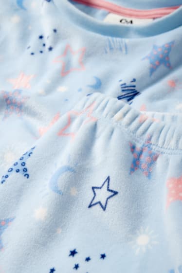 Children - Winter pyjamas - 2 piece - patterned - light blue