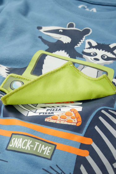 Kinderen: jongens - Set van 5 - longsleeve - blauw
