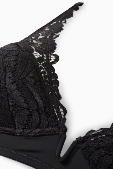 Damen - Bralette - wattiert - schwarz