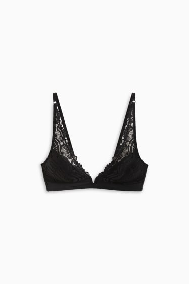 Dames - Bralette - voorgevormd - zwart