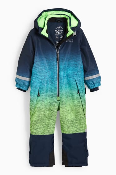 Niños - Mono de esquí con capucha - azul oscuro