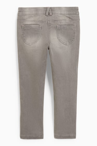 Kinder Mädchen - Hello Kitty - Skinny Jeans - Thermojeans - jeansgrau