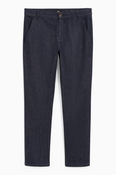 Uomo - Jeans chino -- tapered fit - blu scuro