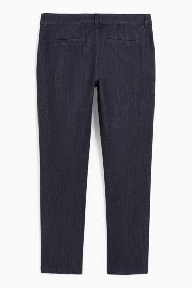 Hommes - Jean chino - tapered fit - bleu foncé