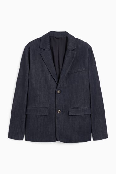 Men - Tailored denim jacket - regular fit - dark blue