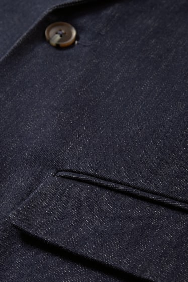 Men - Tailored denim jacket - regular fit - dark blue