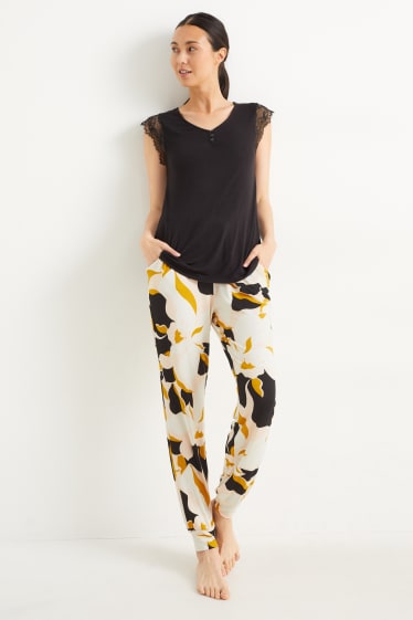 Dona - Pantalons de pijama - estampats - rosa