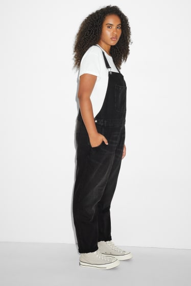 Damen - CLOCKHOUSE - Jeans-Latzhose - dunkeljeansgrau