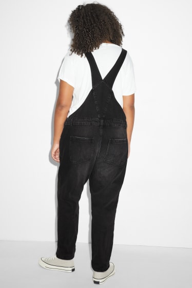 Teens & young adults - CLOCKHOUSE - denim dungarees - denim-dark gray