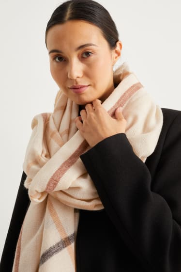 Dames - Sjaal - licht beige