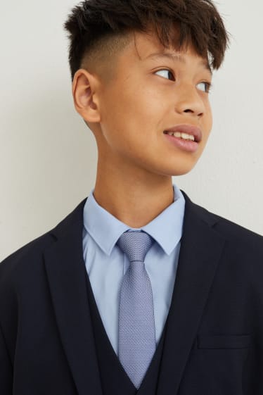Nen - Corbata - estampada - blau