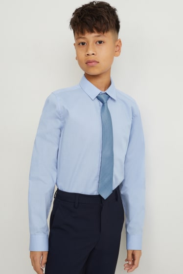 Kinder Jungen - Krawatte - gemustert - blau