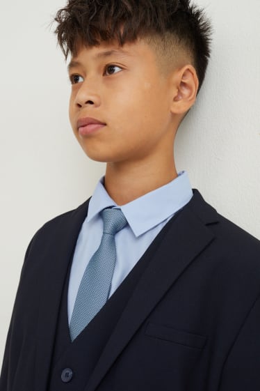 Kinder Jungen - Krawatte - gemustert - blau