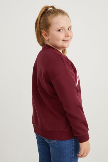 Bambine - Taglie forti - felpa - bordeaux