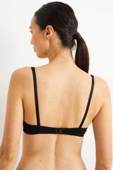 Femmes - Soutien-gorge à armature - ampliforme - noir